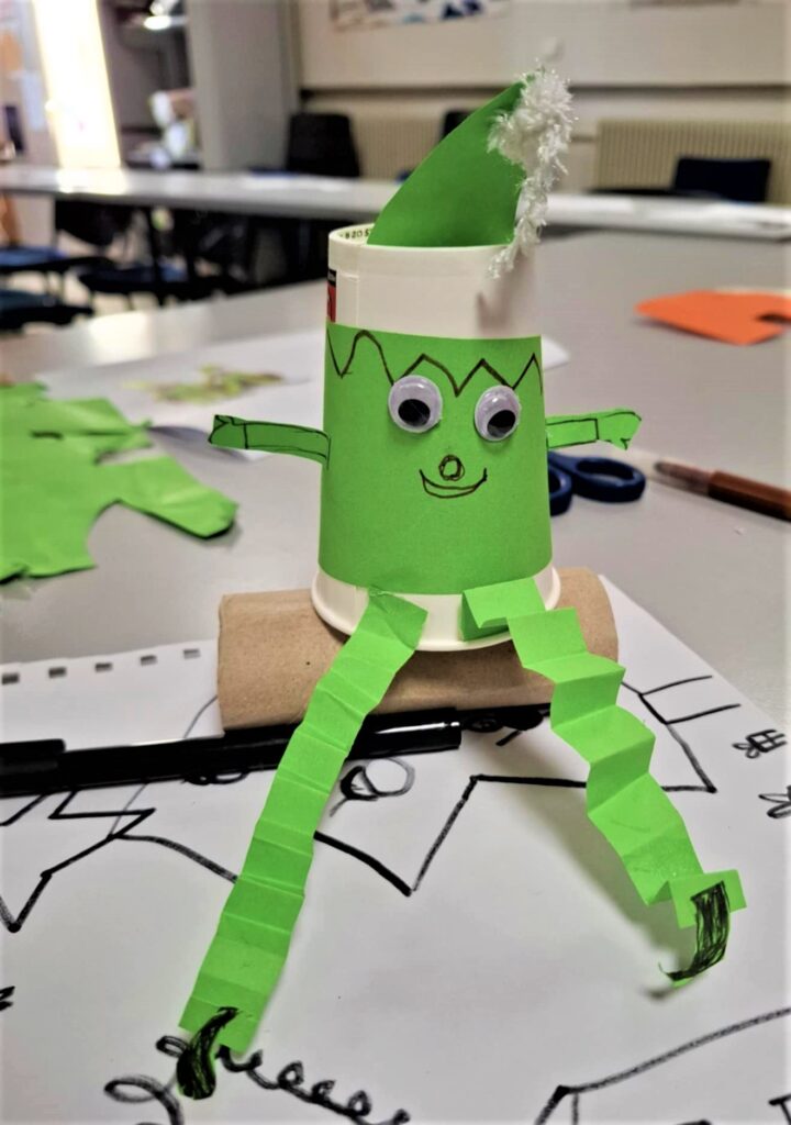 exemple de création réalisée par les enfants avec M et toi ART, au sein de la mjc