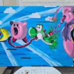 La chaîne infernale- 174euros, peinture sur toile- 72,5cm par 54cm