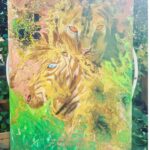 La chaîne alimentaire- 89euros, Peinture sur bois- 57cm par 38cm