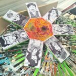 La roue des homonculus FMA- 39euros, peinture sur bois + collage et stylo, environ 42cm de diamètre