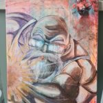 Kamé Sennin- 98euros Peinture sur toile - 60cm par 40cm