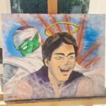 Hommage à Toriyama- 59euros Peinture sur toile- 46cm par 38cm