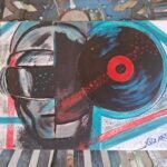 Random mémories- 45euros peinture sur toile 24cm par 18cm