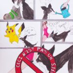 dessin humoristique sous cadre format A4 28 euros